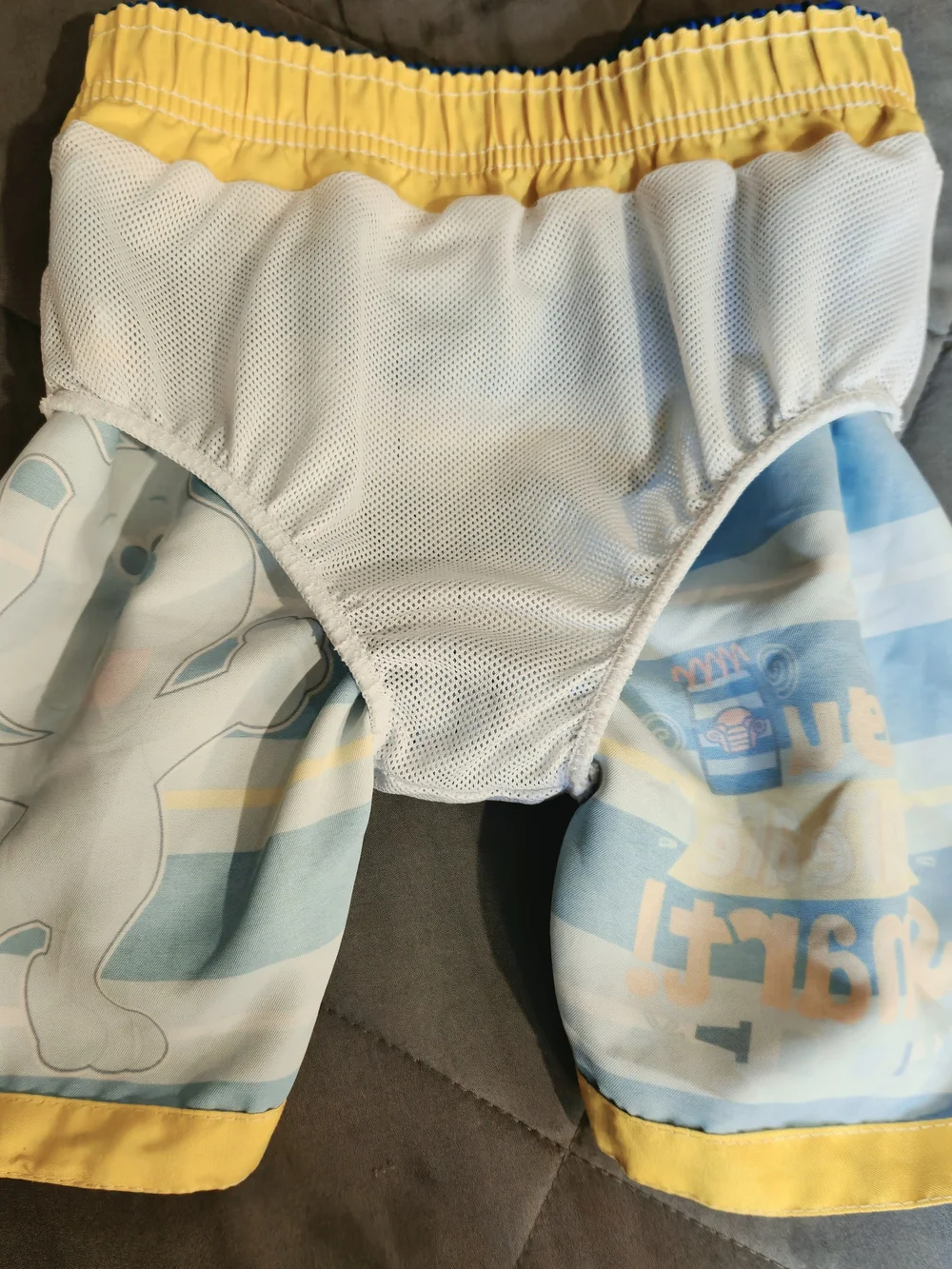 Nickelodeon Blue Stripe Boys Swim Trunks with Blue's Clues Graphic